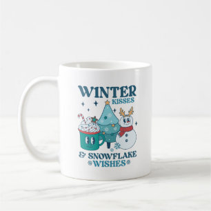 Winter Kisses & Snowflake Wishes Mug