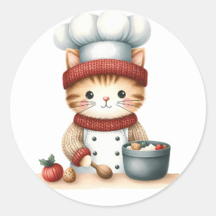 Winter Kitten Stickers