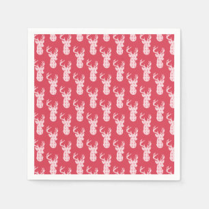 Winter Knit Christmas Reindeer Paper Napkins