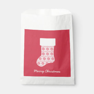 Winter Knit Christmas Stocking Favour Bags