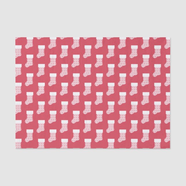 Winter Knit Christmas Stocking Tissue Paper (Front)