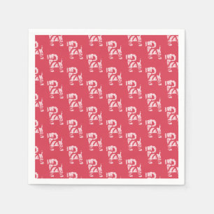 Winter Knit Christmas Yule Bock Paper Napkins