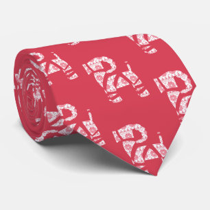 Winter Knit Christmas Yule Bock Tie