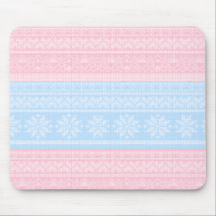 Winter Knitted Christmas Sweater Holiday Gift Mouse Pad