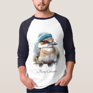 Winter Kookaburra Wishes, custom T-Shirt