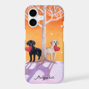 Winter Labradors Painting