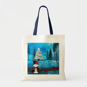 Winter Lake Christmas Folk Gift Bags