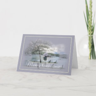 Winter Lake/Geese Christmas Holiday Greeting Card