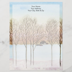 Winter Lake Personalised Letterhead