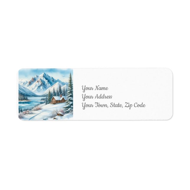 Winter Lake Return Address Label (Front)