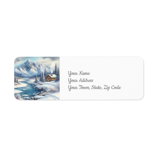 Winter Lake Return Address Label (Front)