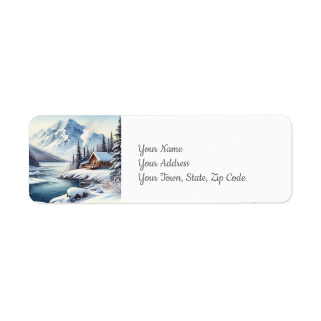 Winter Lake Return Address Label (Front)