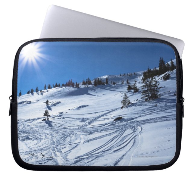 Winter land  Winter sun Laptop Sleeve (Front)