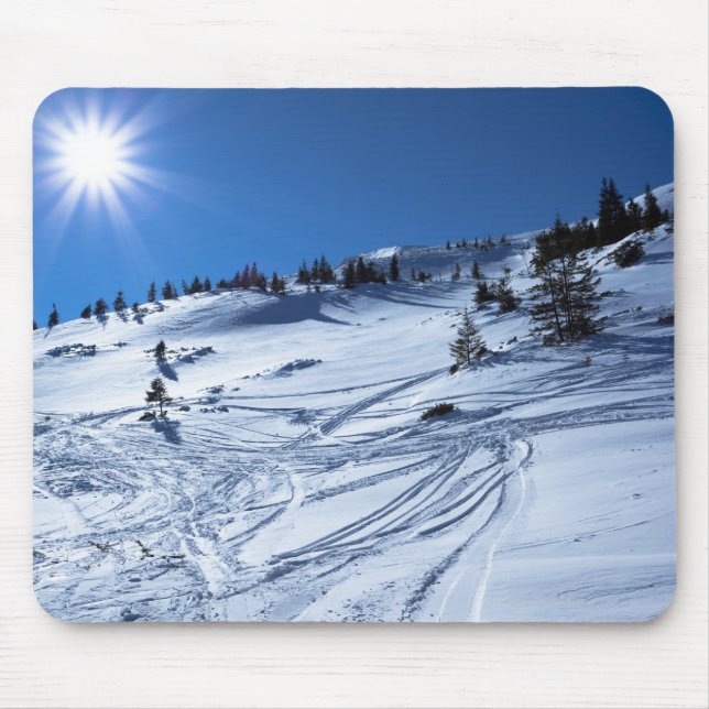 Winter land  Winter sun Mouse Pad (Front)