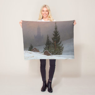 Winter Landscape, 1811 by Caspar David Friedrich Fleece Blanket