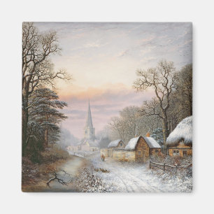 Winter landscape, 1869 magnet