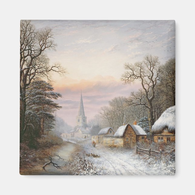 Winter landscape, 1869 magnet (Front)