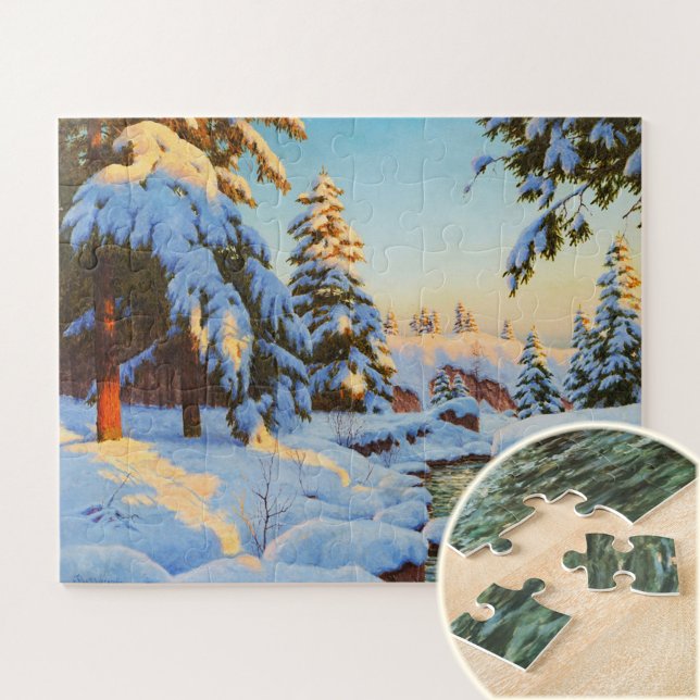Winter landscape, Bessonof  Art Jigsaw Puzzle (Creator Uploaded)
