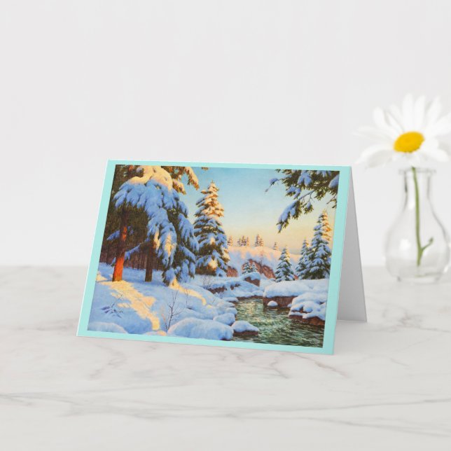 Winter landscape, Bessonof  Card (Small Plant)