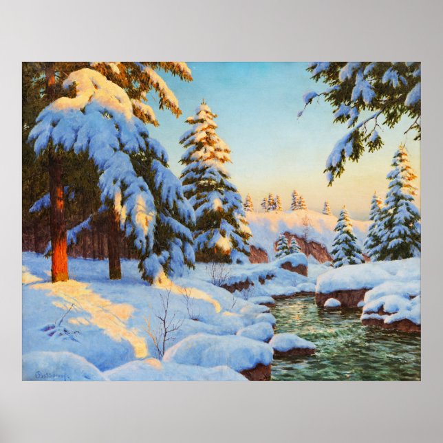 Winter landscape, Bessonof  Poster (Front)