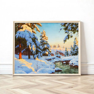 Winter landscape, Bessonof  Poster