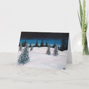 Winter Landscape Blank Card