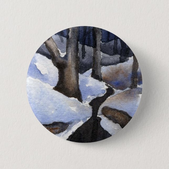 Winter Landscape Button (Front)