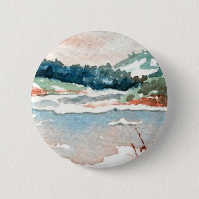 Winter Landscape Button (Front)