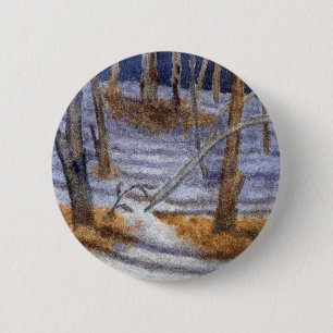 Winter Landscape Button