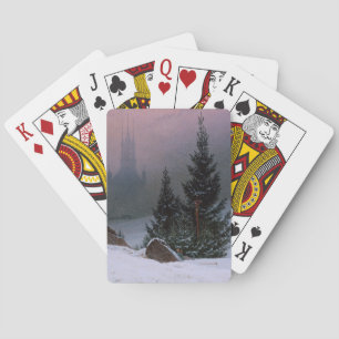 Winter Landscape (by Caspar David Friedrich) Playing Cards