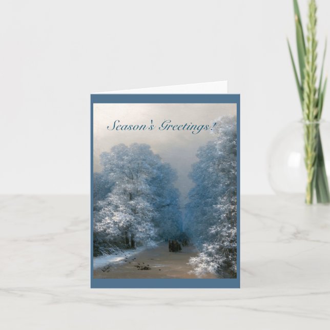 Winter landscape by Ivan Aivazovsky  Card (Front)