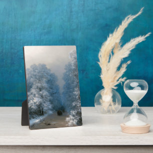 Winter landscape by Ivan Aivazovsky Plaque
