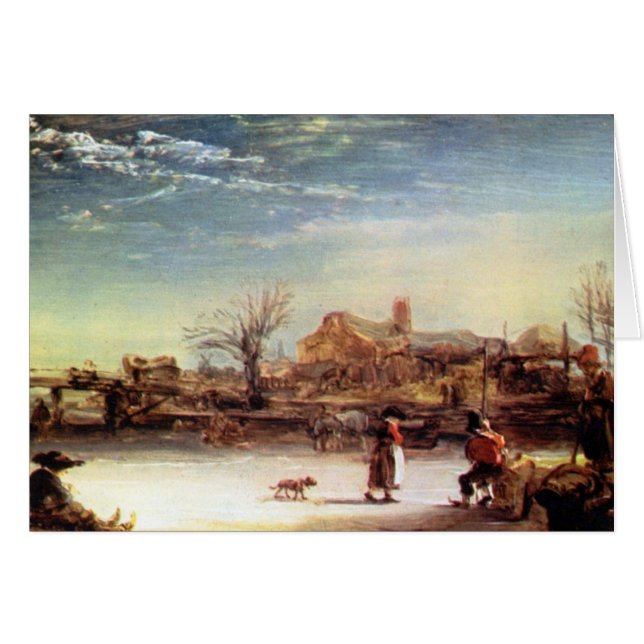 Winter Landscape by Rembrandt Harmenszoon van Rijn (Front Horizontal)