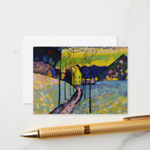 Winter Landscape by Wassily Kandinsky Enclosure Card