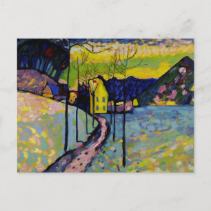Winter Landscape by Wassily Kandinsky Holiday Postcard