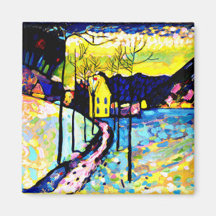 Winter Landscape by Wassily Kandinsky Magnet