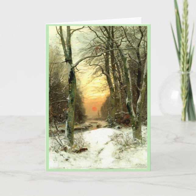 Winter Landscape Card (Front)
