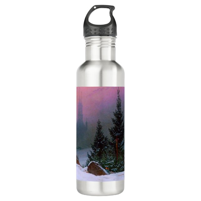 Winter Landscape Caspar David Friedrich 710 Ml Water Bottle (Front)
