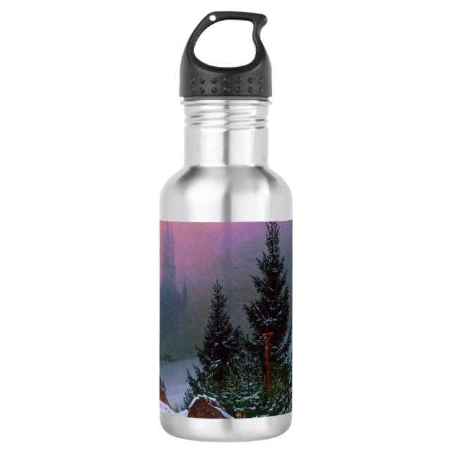 Winter Landscape Caspar David Friedrich 710 Ml Water Bottle (Front)