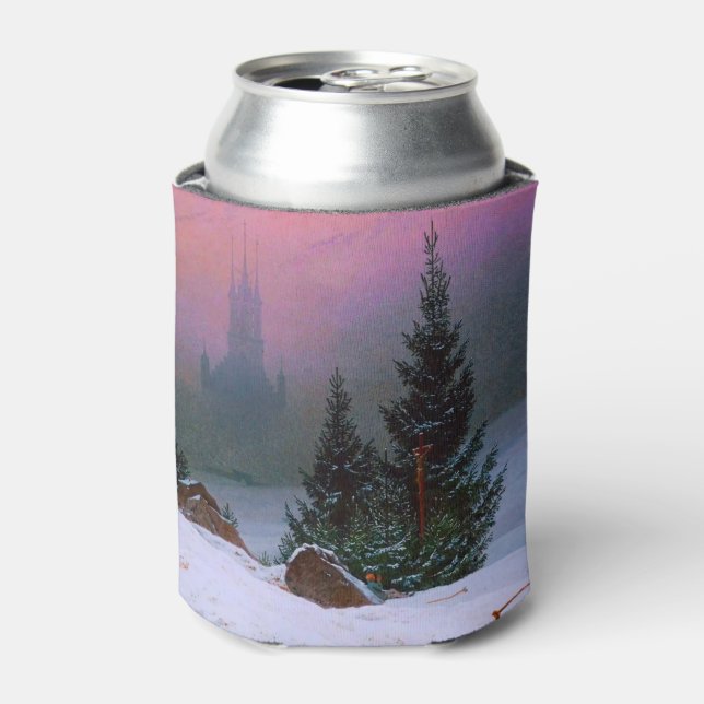 Winter Landscape Caspar David Friedrich Can Cooler (Can Front)