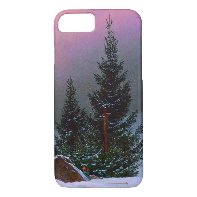 Winter Landscape Caspar David Friedrich Case-Mate iPhone Case (Back)