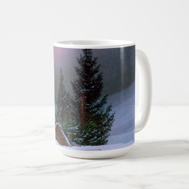 Winter Landscape Caspar David Friedrich Coffee Mug (Front Right)