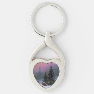 Winter Landscape Caspar David Friedrich Key Ring