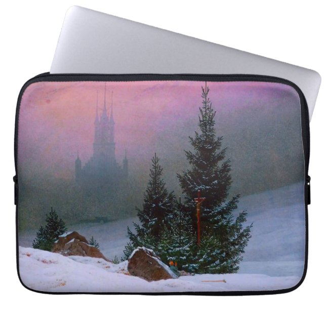 Winter Landscape Caspar David Friedrich Laptop Sleeve (Front)
