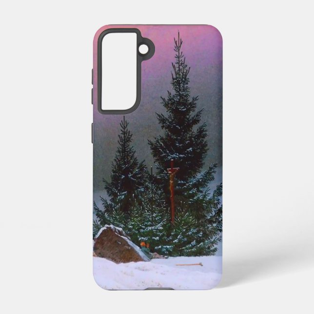 Winter Landscape Caspar David Friedrich Samsung Galaxy S21 Case (Back)