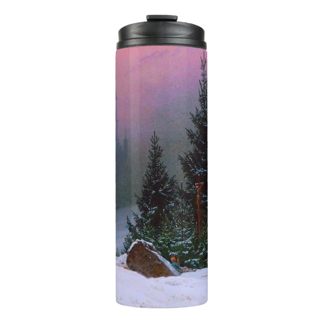 Winter Landscape Caspar David Friedrich Thermal Tumbler (Front)