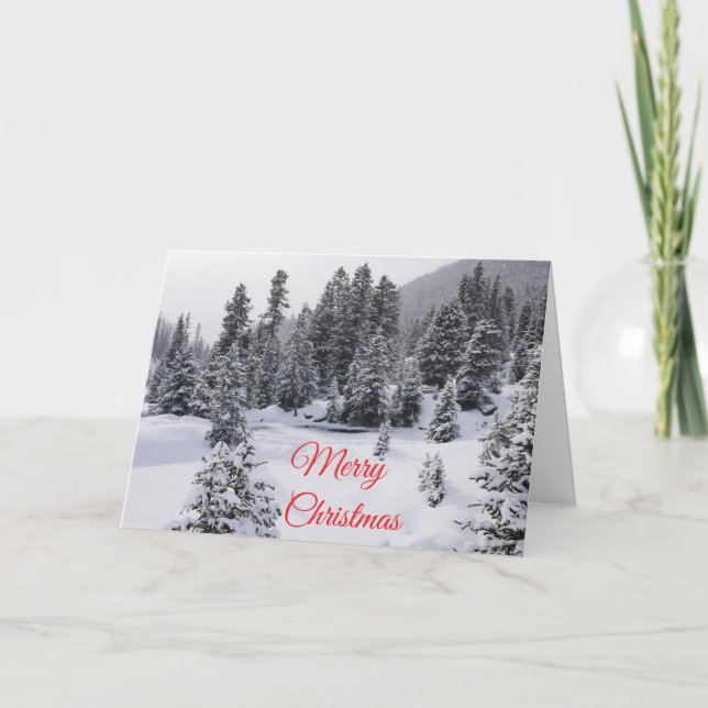 Winter Landscape Christmas Card (Front)