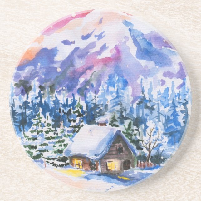 Winter landscape coaster (Front)