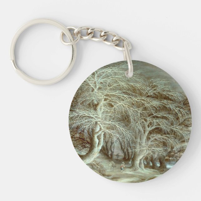Winter Landscape Gijsbrecht Leytens Key Ring (Front)