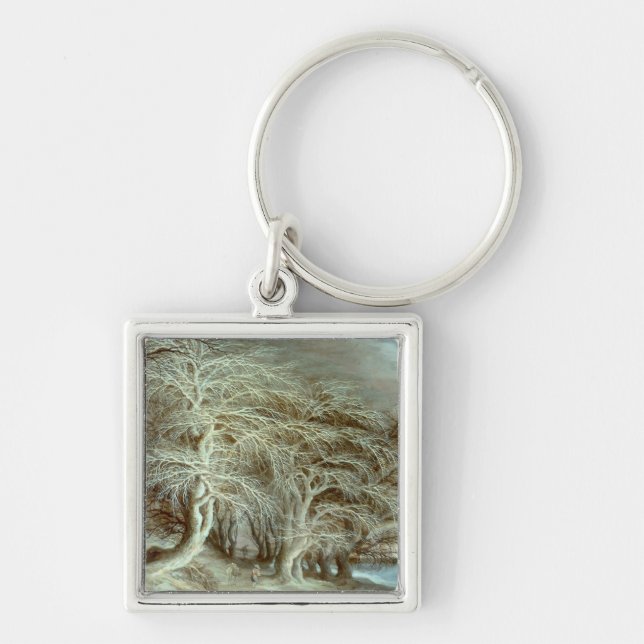 Winter Landscape Gijsbrecht Leytens Key Ring (Front)